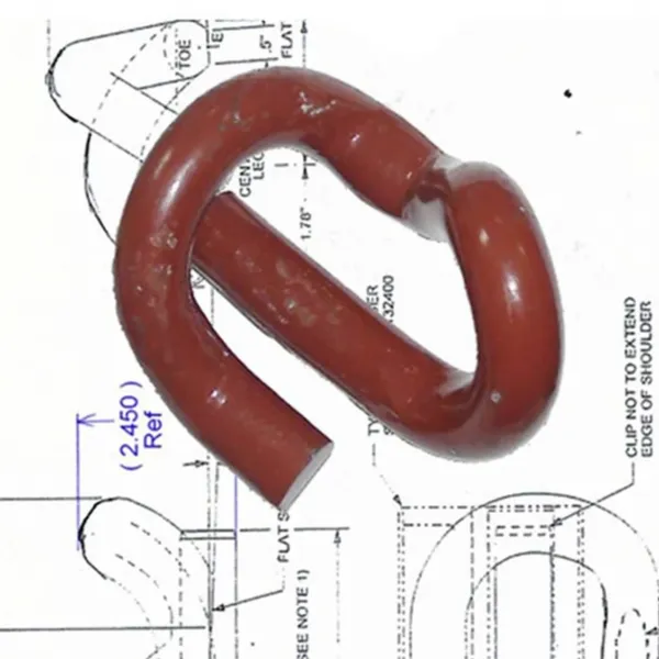 Spring Rail Clip, 60Si2Mn, 180mm, 15mm, 1100N, Free Technical Support, Dimensional Inspection Report photo-2
