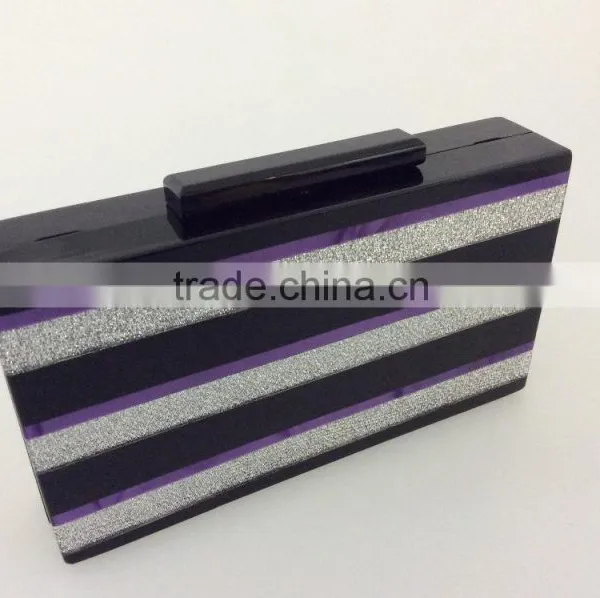 Acrylic Cosmetic Clutch Bag, Hard Case Lasies Bag photo-3