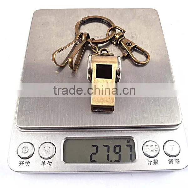 China Supplier Cheap Alloy Whistle Keychain photo-5