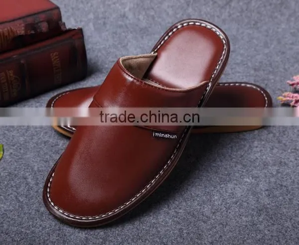 Winter Leather Couple Home Cotton Warm Slippers Newest Soft-soled Slippers photo-5