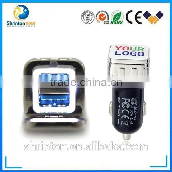 5V 2.4A Dual Usb Car Charger With Metal Material photo-4
