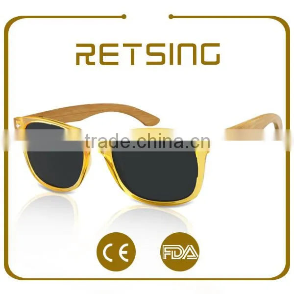 UV400 Sunglasses Wooden Bamboo Temple Sunglasses Wooden Sunglasses 2016 photo-4