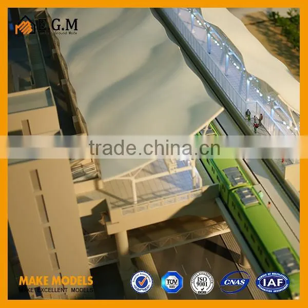 plastic public facilities model, train station model maker