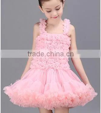 Fluffy Baby Evening Petti Dress, Sugar Plum Fairypink Pettskirts for Toddler Girls,Boutique Children Long Skirts photo-5