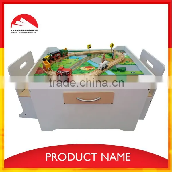 Wooden Kids Play Table and Chair Set photo-2