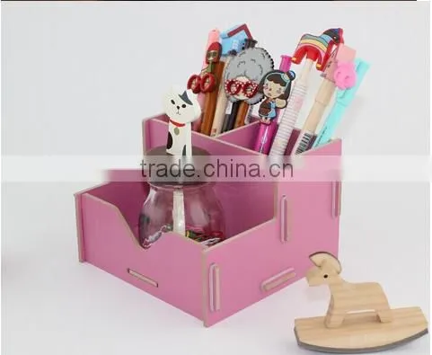 High Quality Desk Accessories Wooden Stationery Desktop Organizer