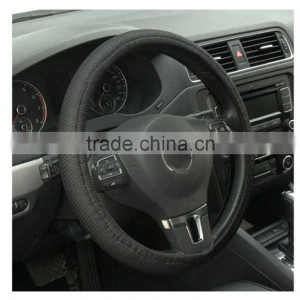 Universal Anti-slip BreathablePU Leather DIY Car Steering Wheel Cover Case With Needles and Thread photo-3