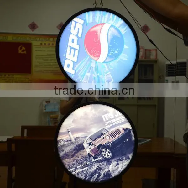 Edgelight PF9 ABS Plastic Light Box Double Sides Round Type Used for Exhibition photo-6