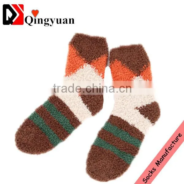 Custom Soft Towel Cotton Wholesale Stripe High Quality Children Terry Socks photo-2