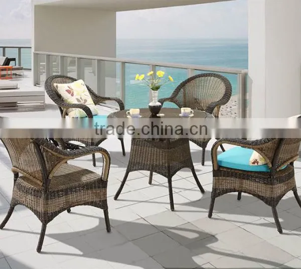 Premium Quality Garden Patio Terrace Deck Cast Aluminum Bronze Living Accents Outdoor Furniture Mosaic Table With Swivel Chairs photo-5