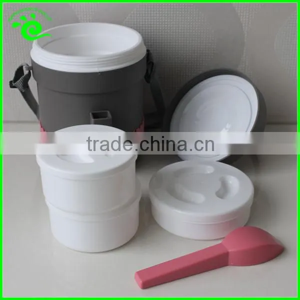 ~ BPA Free Plastic Microwave Safe Lunch Boxes With Spoon photo-2