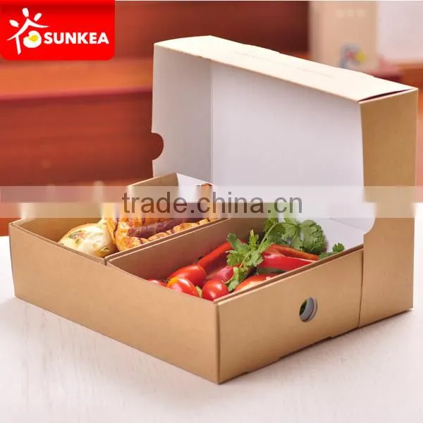 Healthy Kraft Paper Platter Food Boxes photo-6