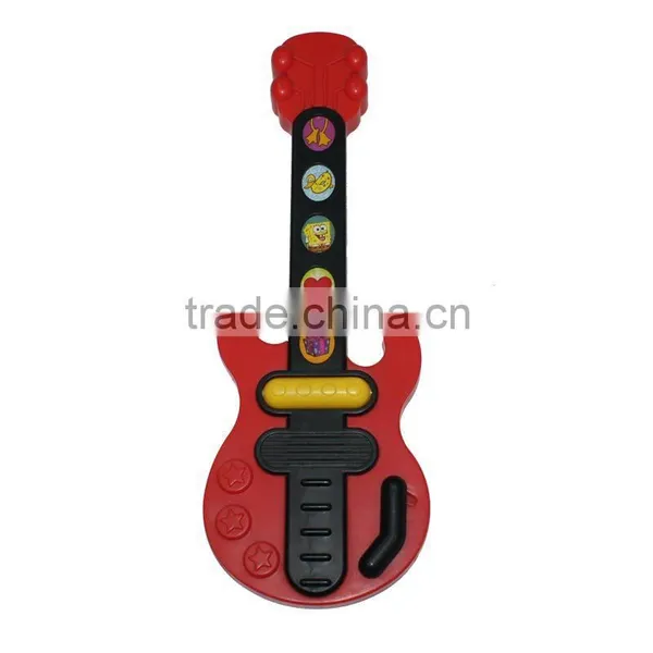 2016 Wholesale Custom Plastic Child Guitar Toy With Battery Operated photo-2