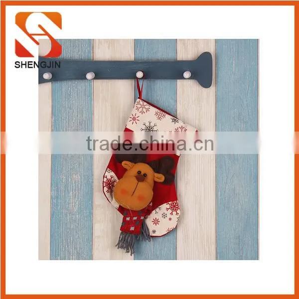 SJ-6800 Customized Xmas Decoration Socks Small Felt Snowman Stocking photo-2