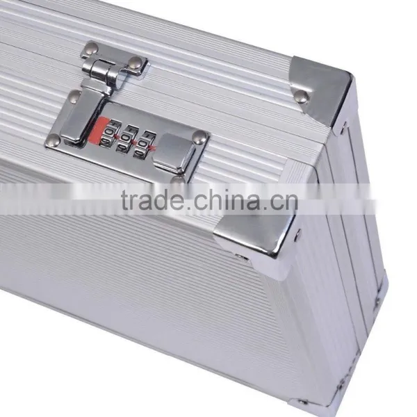 18.5" Aluminum Framed Locking Gun Pistol HandGun Lock Box Hard Storage Carry Case photo-4