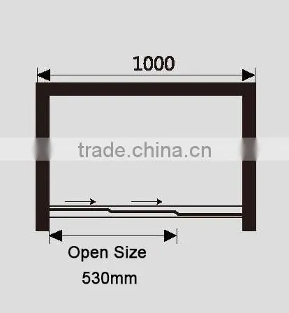 3 Panel Tempered Glass Folding Shower Screen (KD4001) photo-6