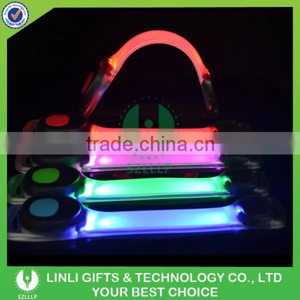 Hot Selling TPU Safety Warning Led Light Up Arm Band With Logo photo-4