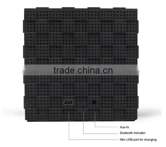Free Shipping Output 8W Subwoofer Speaker Rubik's Cube Style Portable Wireless Bluetooth Speaker photo-5