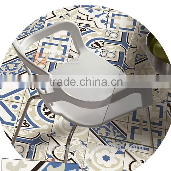 20*20cm Blue Color Encaustic Cement Decorative Tile Moroccan Cenment Tile Hot Sale Cheap photo-2