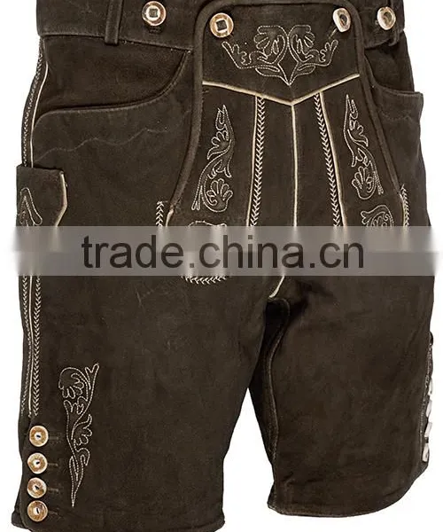 Kurze Lederhose Bertl Haselnuss photo-2