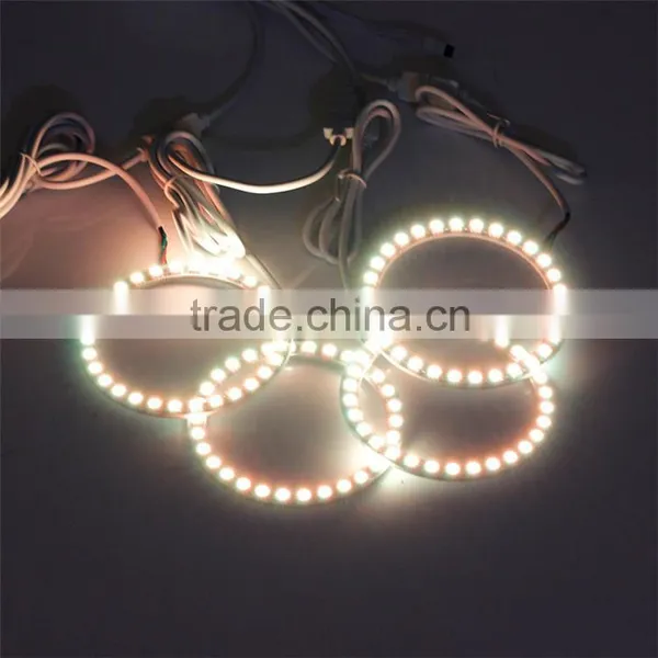 high quality DC12V 5050 remote led control rgb led angel eye led angel headlights for all car