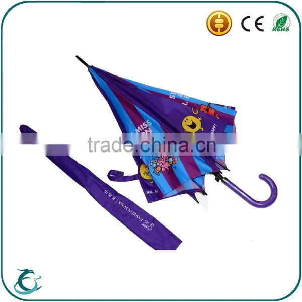 China Brand Wholesale Durable Fiberglass Ribs Crook Handle Umbrella photo-5