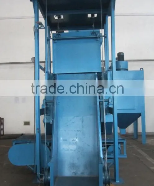 Q32 series shot polishing machine/Load and Upload Feeder Tumblast Shot Blasting Machine