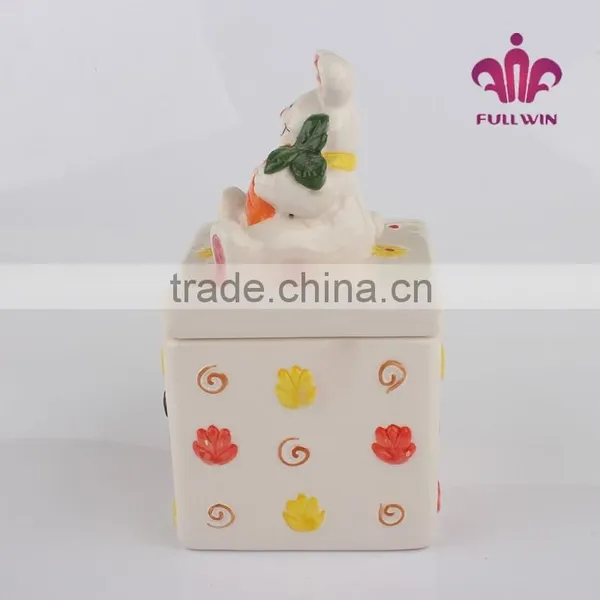 Bunny Canister for Easter Ceramic Canister Set photo-3