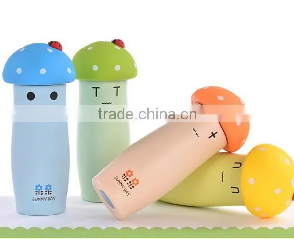 Originality Convenient Mushroom Promotional Water Bottles Double Wall Vacuum Flask photo-5