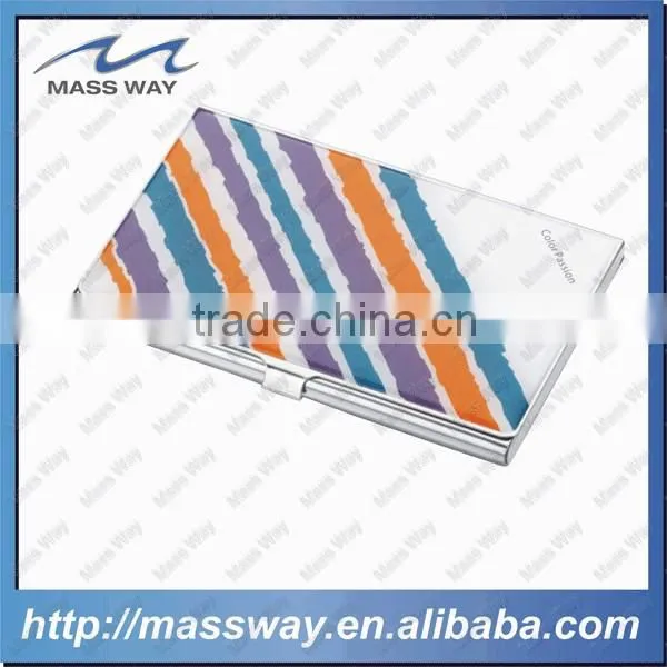 Fashion Black Laser Engraved Custom Two Layer ID Name Card Holder photo-6