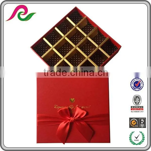 Custom Fancy Empty Paper Box Gift Box With Ribbon for Chocolate Packing photo-4