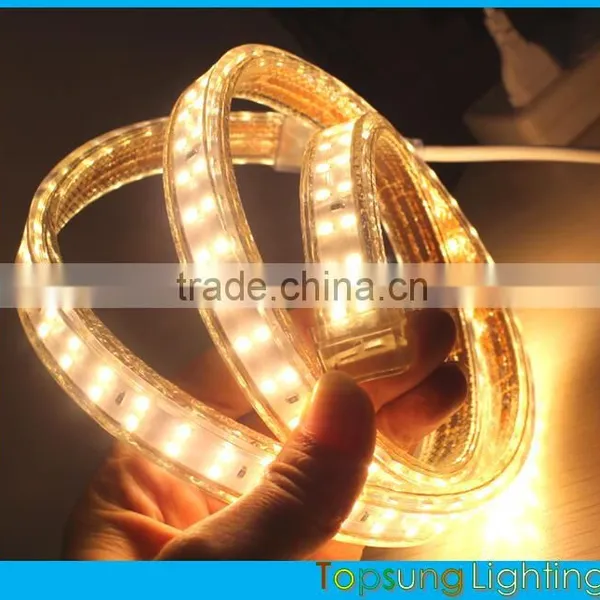 110v Double Row 2835 Led Tape 220v Warm White Ribbon 2014 New Strip 120smd/M