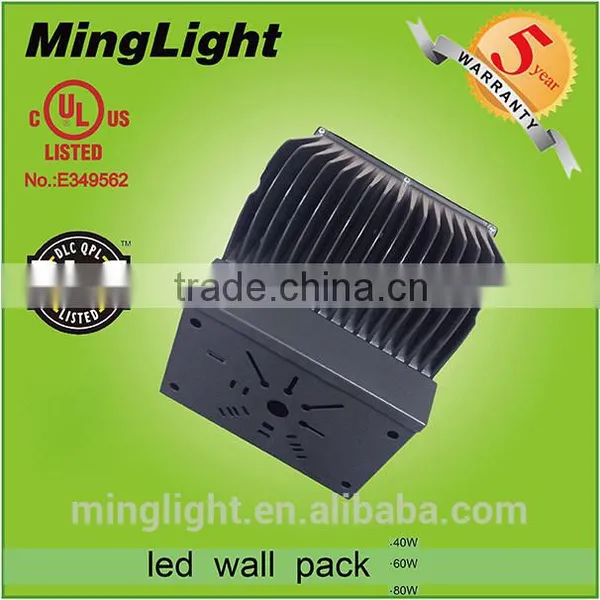 IP65 Trade Assurance DLC UL CUL 40w 60w 80w Led Wall Pack Light , 40w Led Wall Pack Light Out Door Use photo-6