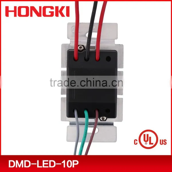 UL, CUL Listed Decorator Fluorescent 120V 0-10v LED Dimmer Switch With Power Pack Inside photo-3
