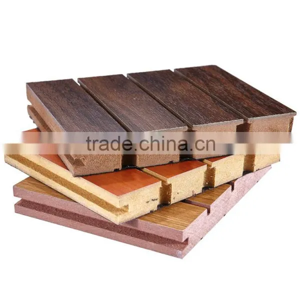 Wooden Acoustic Tongue and Groove Wall Panels for Soundproofing photo-5