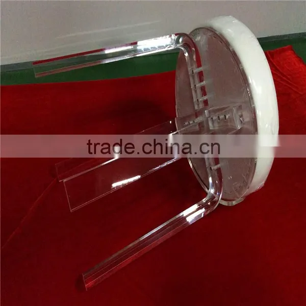 Clear Lucite Vanity Bar Counter Acrylic Stools photo-5