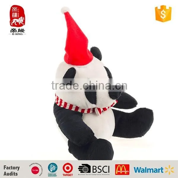 Custom Plush Panda Bear Christmas Stuffed Toy Imported photo-2