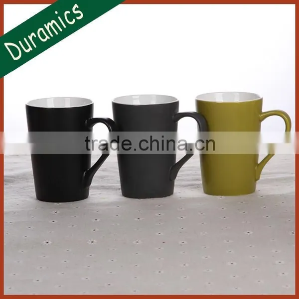 Hot Sale Color Glaze Water Mug, Cheap Solid Color Glaze Stoneware Water Mug