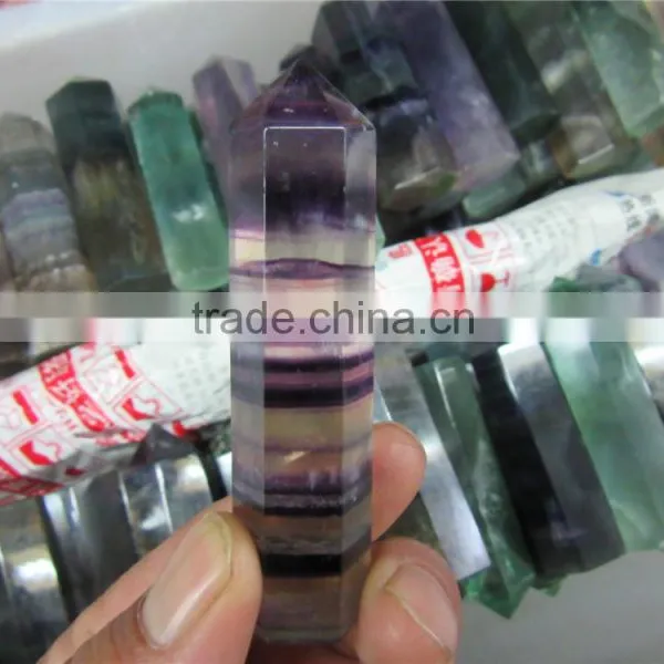 Promotional Seven Colors Fluorite Healing Wands