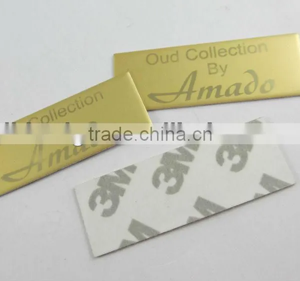 Cigar Pewter Embossed Label, Perfume Gold Label, Fragrance Bottle Label