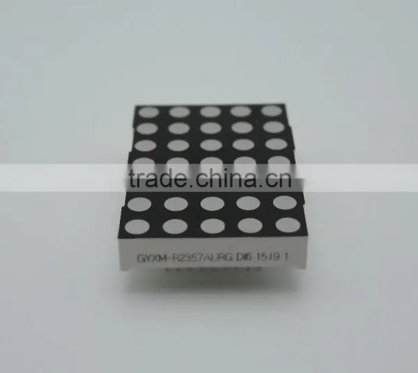 Rohs Compliant Red and Green Color 5*7 Dots LED Dot Matrix Display photo-2