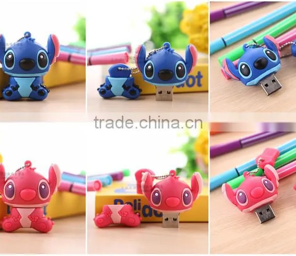 Stitch Japan Cartoon Themed PVC Usb Flash Drive Free Sample Logo,Custom Promotional Memory Stick With Metal Case photo-4