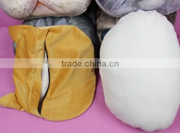 Aimigou Plush Animal Shaped Cat Face Pillows photo-5