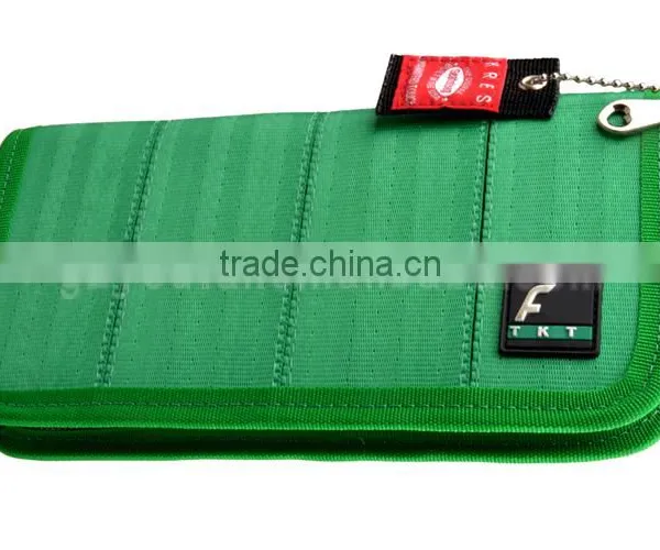 Customized JDM Racing Fabric Wallet Money Clip JDM Racing Wallet Green photo-2