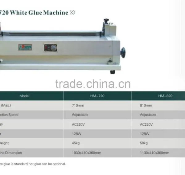 Rigid Box Gluing Machine (HM-720) White Glue photo-3