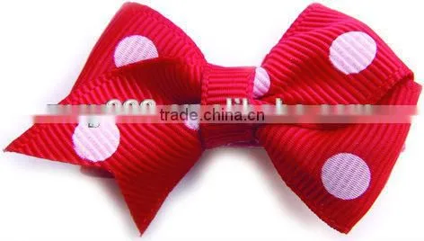 Porka Dots Satin Ribbon Bows Dot Decoration Bow for Dolls or Clothes Decorative Craft photo-4