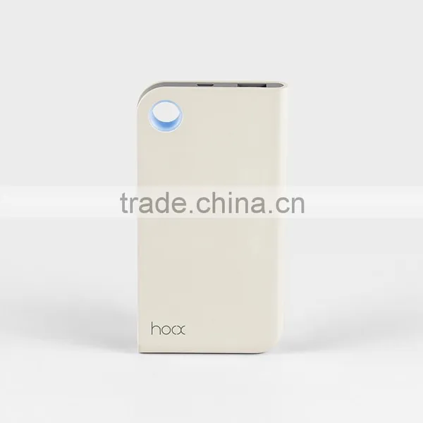 Hoox Memory C08 Li-polymer Battery Power bank 6000mAH for Iphone 6s 6s plus Samsung s6 Note 4 smartphones