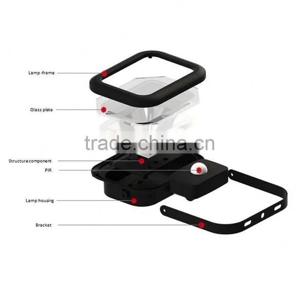 Smart 10W Sensor LED Floodlight With 0.3m H05RN-F 2G1.0mm2 Cable photo-6