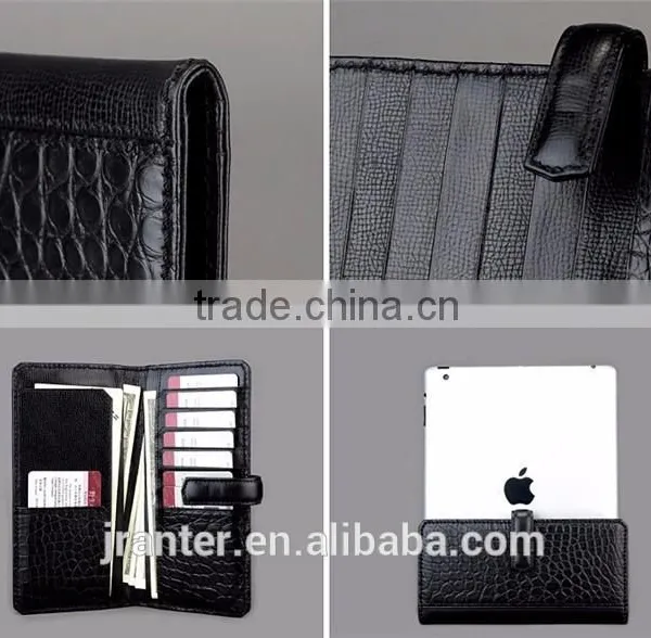 Luxury High-end Fashion Men Wallet Genuine Crocodile Leather Mens Long Wallet photo-5