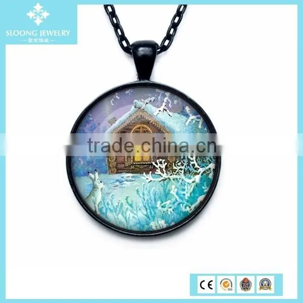 Wholesale Charm Lovely Snow Night Pendant Maker Online photo-2